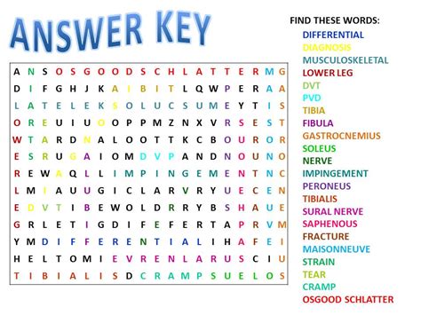 Word Search With Answer Key Hot Sex Picture