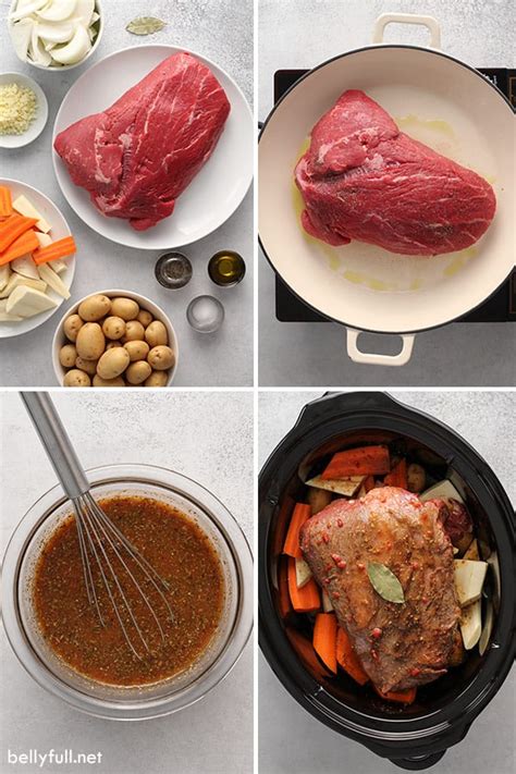 How long should beef cook in crock pot? Slow Cooker Pot Roast - Belly Full