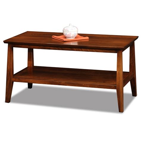 While you can, of course, go with whatever shape and size you like, to have an ideal relationship between your coffee table and sofa, here are some general things to keep in mind: Leick Delton Condo/Apartment Solid Wood Coffee Table