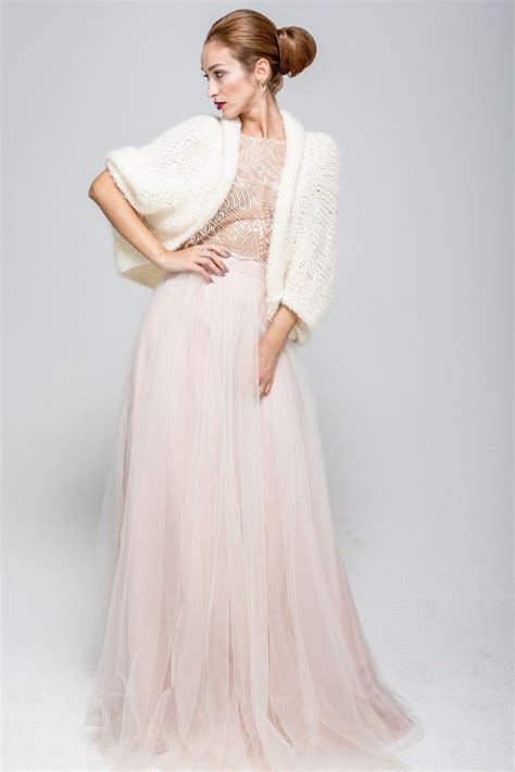 Hochzeitskleid günstig kaufen & verkaufen: Braut Bolerojacke aus Strick in Weiss - Hold Me Now Medium ...