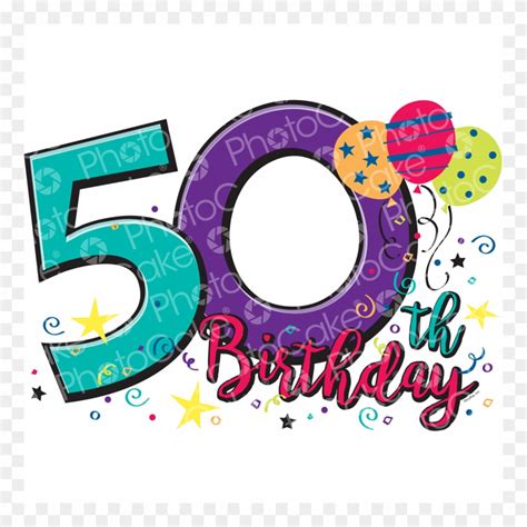 Happy 50th Birthday Clipart 3140203 Pinclipart
