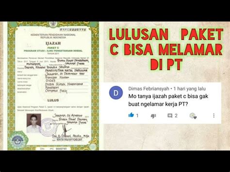 Tempat pendaftaran resmi ujian sekolah kejar paket c dan homeschooling belajar mandiribagi siswa yang tidak bisa mengikuti kegiatan belajar mengajar karena menerima pendaftaran dari dan atau di jakarta, bogor, bekasi, tangerang, bandung dan seluruh. Kejar Paket C Diterima Apa Tidak Kirakira Dialfamart ...