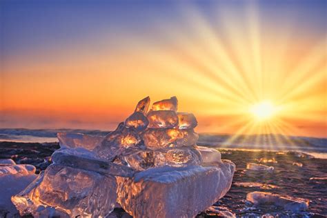 Jewellery Ice Shimmering Winter Gemstones At This Hokkaido Beach