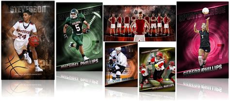 Sports Photoshop Templates | arc4Studio