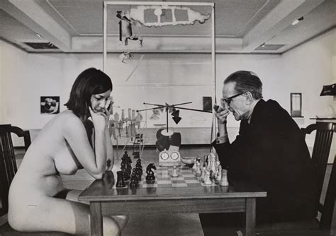 Duchamp Playing Chess With A Nude Fairy On Acid