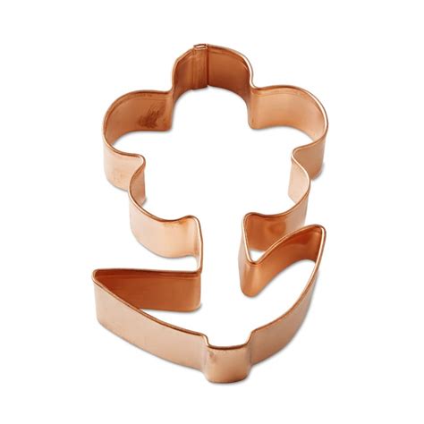 Williams Sonoma Copper Flower With Stem Cookie Cutter Williams Sonoma