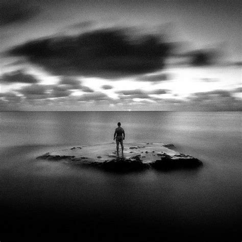 Men Alone Haunting Black And White Long Exposure Landscapes