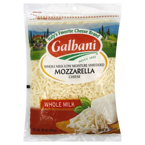 Galbani Cheese Shredded Mozzarella Low Moisture Whole Milk Main
