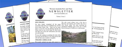 Newsletter Back Issues Western Australia