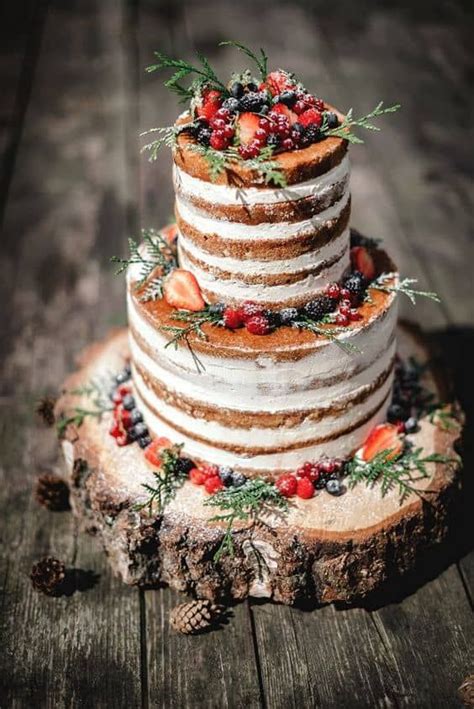 Nine Favorite Things Naked Wedding Cakes Fall Wedding Cakes