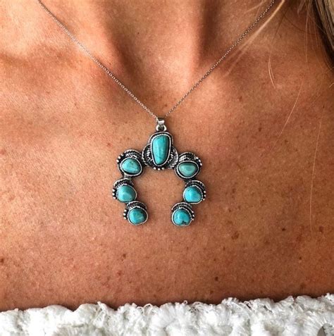 11 Ideas For Turquoise Lovers Turquoise Squash Blossom Necklace In