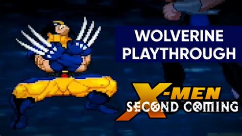 X Men Second Coming Mugen Wolverine Gameplay Playthrough Youtube