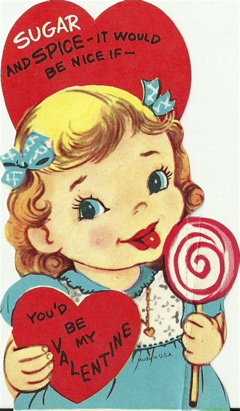 Vintage Valentines Day Card 1950s Vintage Valentines Vintage
