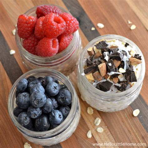 There are 411 calories in 1 cup of overnight oats. Easy Overnight Oats in a Jar ... 3 Ways!