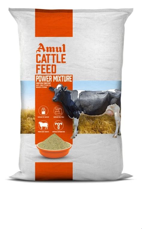 Dry And Clean Place Powder Amul Power Mixture 50kg Amul Cattle Feed