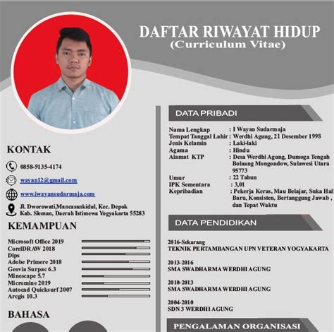 Cara membuat cv lamaran kerja. Cara Bikin Cv Lamaran Kerja