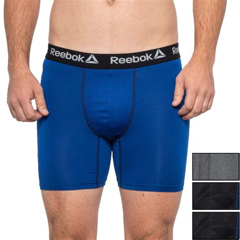 Reebok Mens Big And Tall Athletic Performance Assorted Boxer Briefs 6