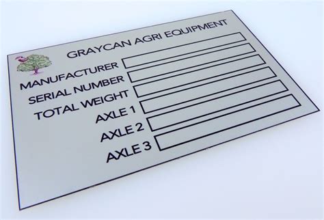 Aluminium Identification Plates
