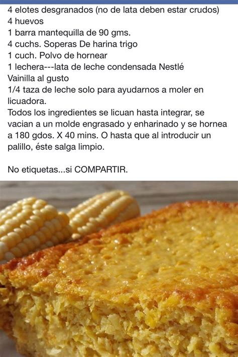 Total 79 Imagen Receta De Pastel De Elote Casero Viaterramx