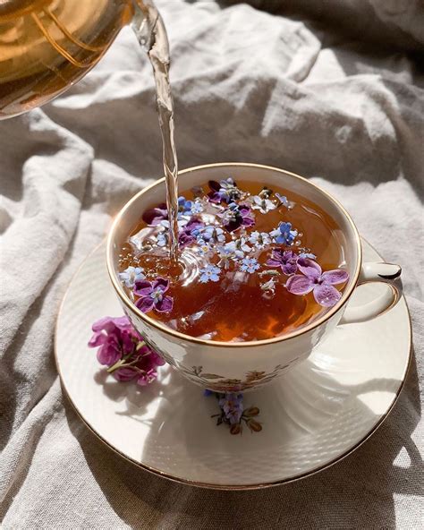 6 256 Likes 32 Comments Araqs ⚜️ Parisianamour On Instagram “flower Tea To Anyone 💜