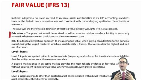 Part of a comprehensive guide to practical share valuation. ACCA P2 Fair Value (IFRS 13) - YouTube