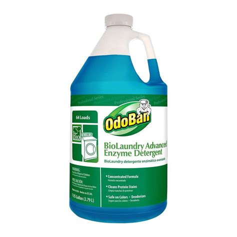 Soap has a long history and was originally made from purely natural products like goat's fat and wood ash. OdoBan 1 Gal. Bio-Laundry Advanced Enzyme Detergent (Case of 4)-968262-G - The Home Depot