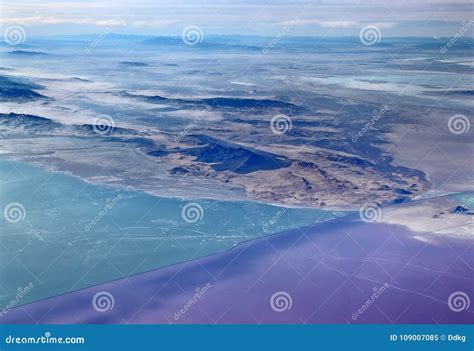 The Great Salt Lake Utah Stock Image Image Of Blue 109007085