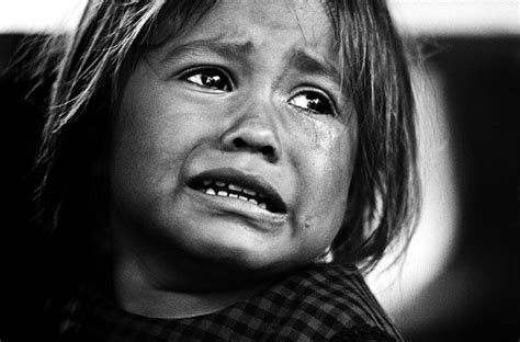 Black And White Photographs Children In Vietnam The Poor Child Cried