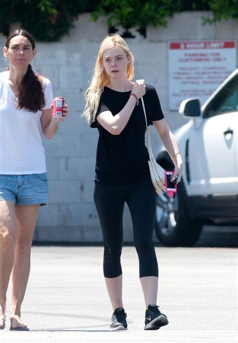 Elle Fanning Leaving The Gym In Los Angeles Gotceleb