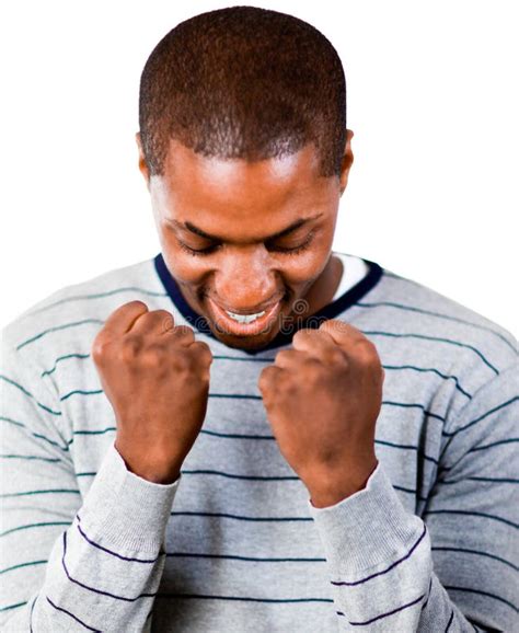 Young Man With Fists Clenched Stock Photo Image Of Joyful Fist 10538468