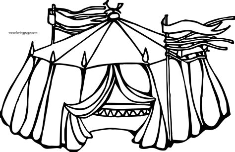Circus Tent Mix Coloring Page