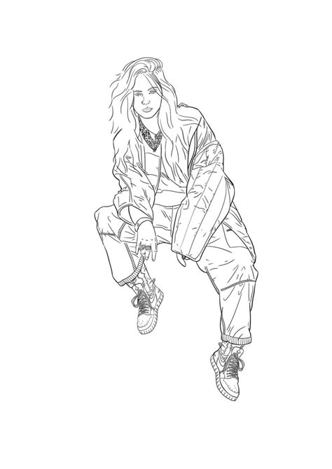 Best Free Printable Billie Eilish Coloring Pages F Vrogue Co