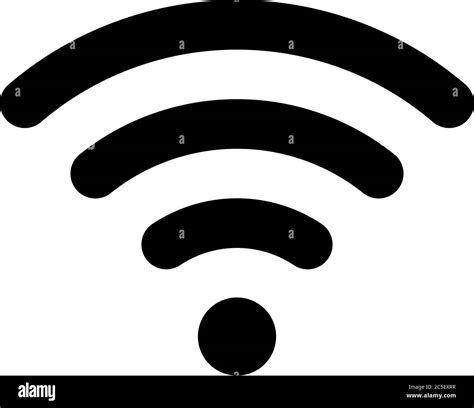 Wifi Black Icon Isolated Vector Illustration Wireless Network