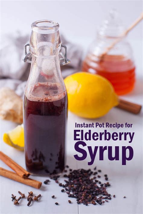 Organic elderberries extract 15:1 elderflower syrup whole foods supplements. Elderberry Syrup Recipe for the Instant Pot - Eating Richly