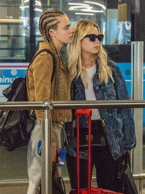 Ashley Benson And Cara Delevingne At Heathrow Airport In London Gotceleb