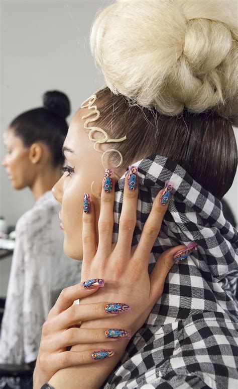 Nails At The Blonds Show Nails Nyc Madefashionweek Theblonds Nyfw [photo By Marley White
