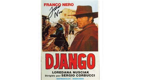 Django Photograph Signed By Franco Nero Charitystars