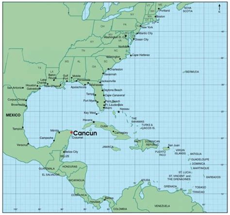 Mapa De Cancun
