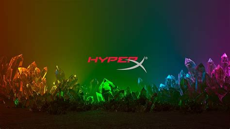 Hd Wallpaper Hyperx Pc Gaming Logo Simple Background Dark