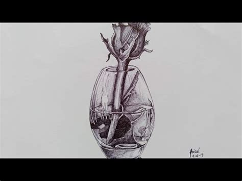Cara Menggambar bunga mawar dengan pulpen. - YouTube