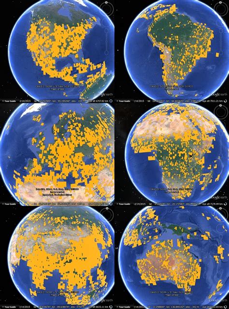 The map types satellite and hybrid support a 45° perspective imagery view for certain locations (only at high zoom levels). Satellite imagery updates for 2015 - Google Earth Blog