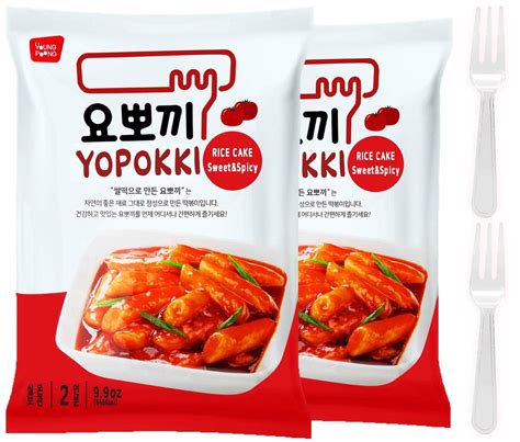 Instant Tteokbokki Rice Cake Pack Of 2 Popular Korean Snack With A