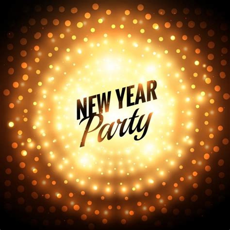 Free Vector | New year party greeting card