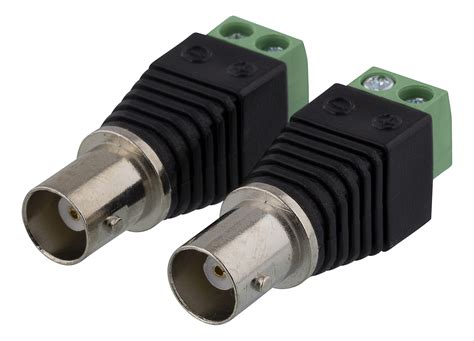 TBL-1012 Deltaco 2-pin Terminal block to BNC, 2-Pack ...