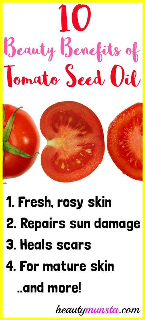 Check out the major health benefits of tomatoes and nutrition facts behind your favorite red fruit. 11 Terrific Beauty Benefits of Tomato Seed Oil for Skin ...