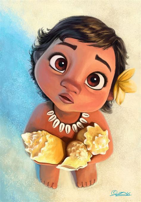 Use a long, curved line to sketch the forehead, cheeks, and chin. Baby Moana Drawing at GetDrawings | Free download