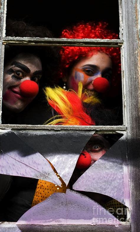 Dark Carnival Clowns Poster By Ryan Jorgensen Photography Wall Art