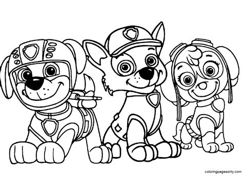 Paw Patrol Coloring Pages Free Printable Coloring Pages