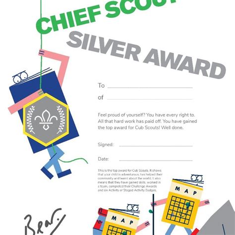 Cs Silver Award Certificate Leicestershire Scout Shop