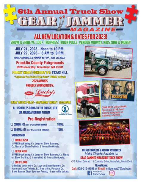 6th Annual Gear Jammer Magazine Truck Showjuly 21 22 2023